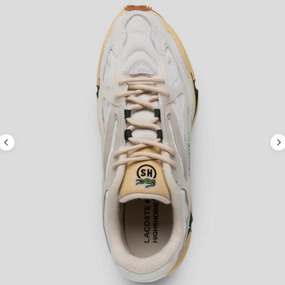 NEW Highsnobiety X Lacoste Sneakers Trainer L003 2K24 White/Eggshell/Green 10.5 main image 11